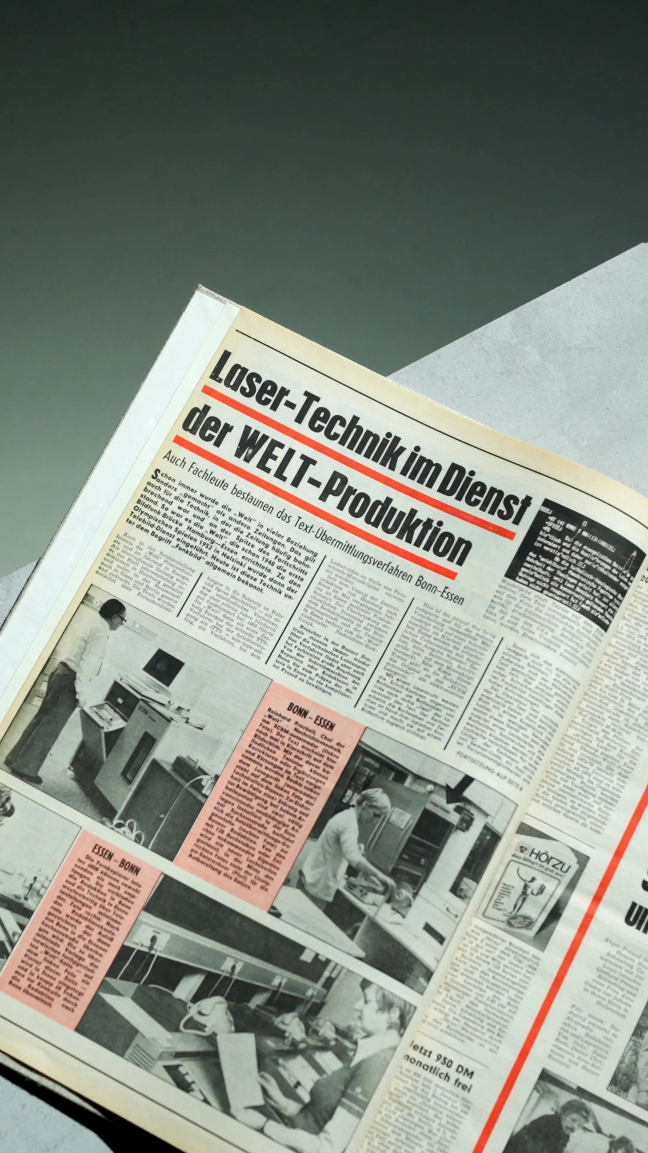 ECRM Textübermittlungsverfahren per Lasertechnik